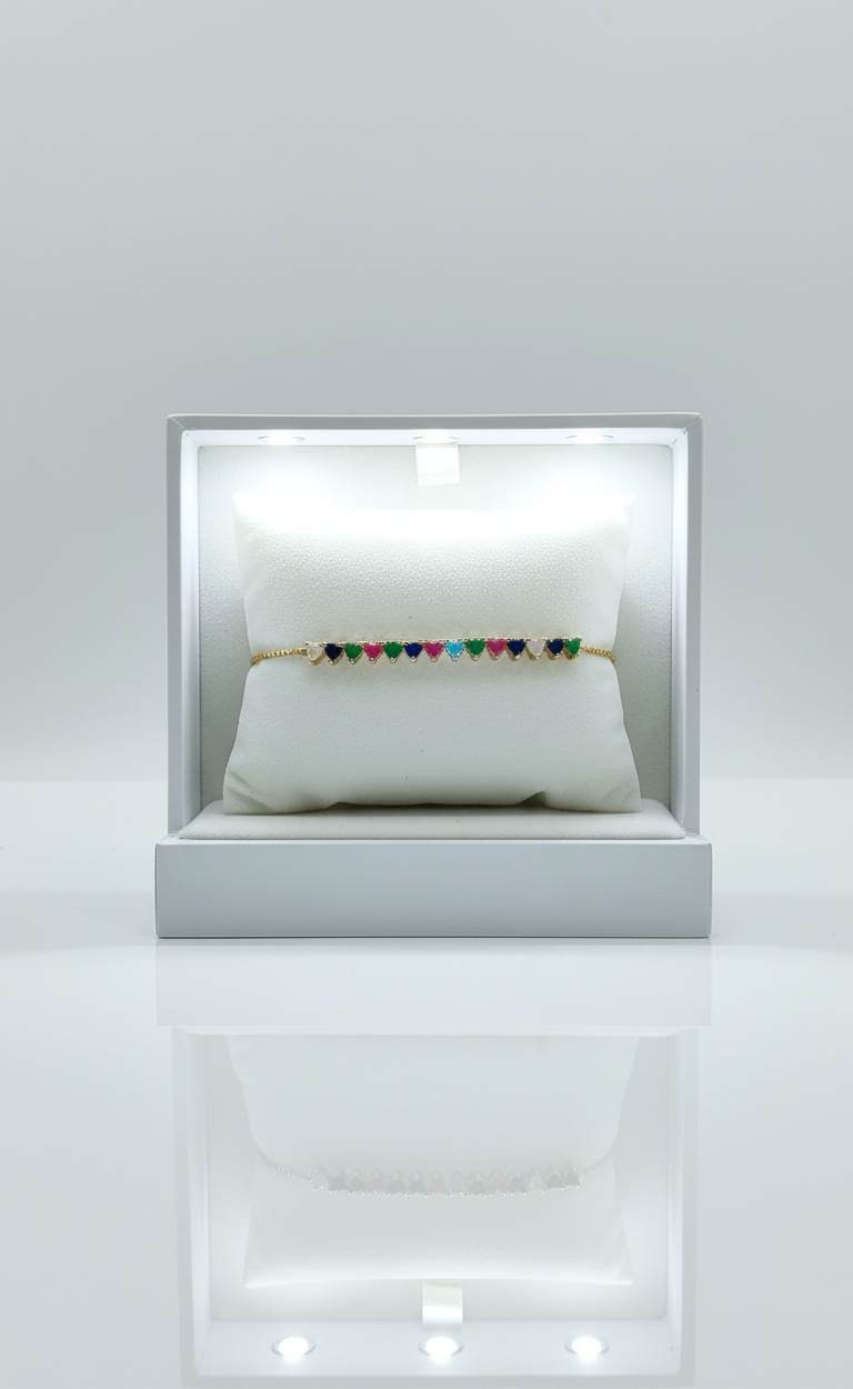 Rainbow Elegance Bracelet for Women – Colorful Beaded Fashion Jewelry