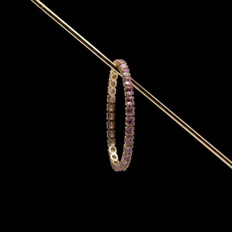 Women’s Pink Crystal Bracelet – Elegant Sparkling Jewelry