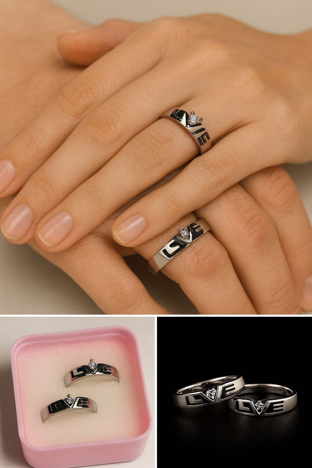 Adjustable Couple Rings – Matching His & Hers