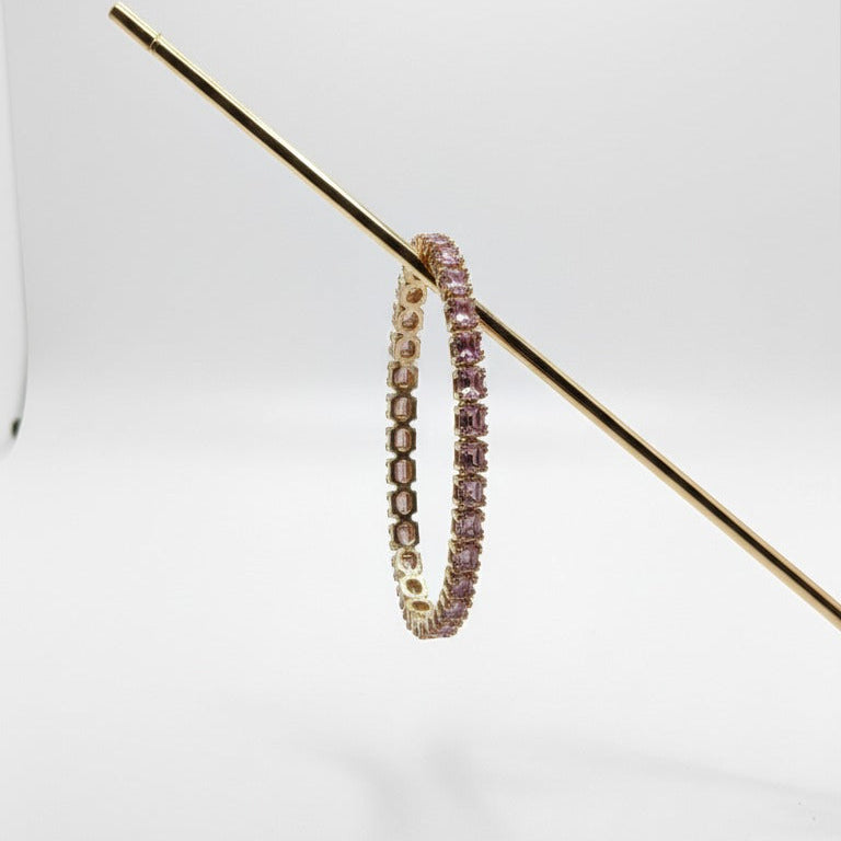 Women’s Pink Crystal Bracelet – Elegant Sparkling Jewelry